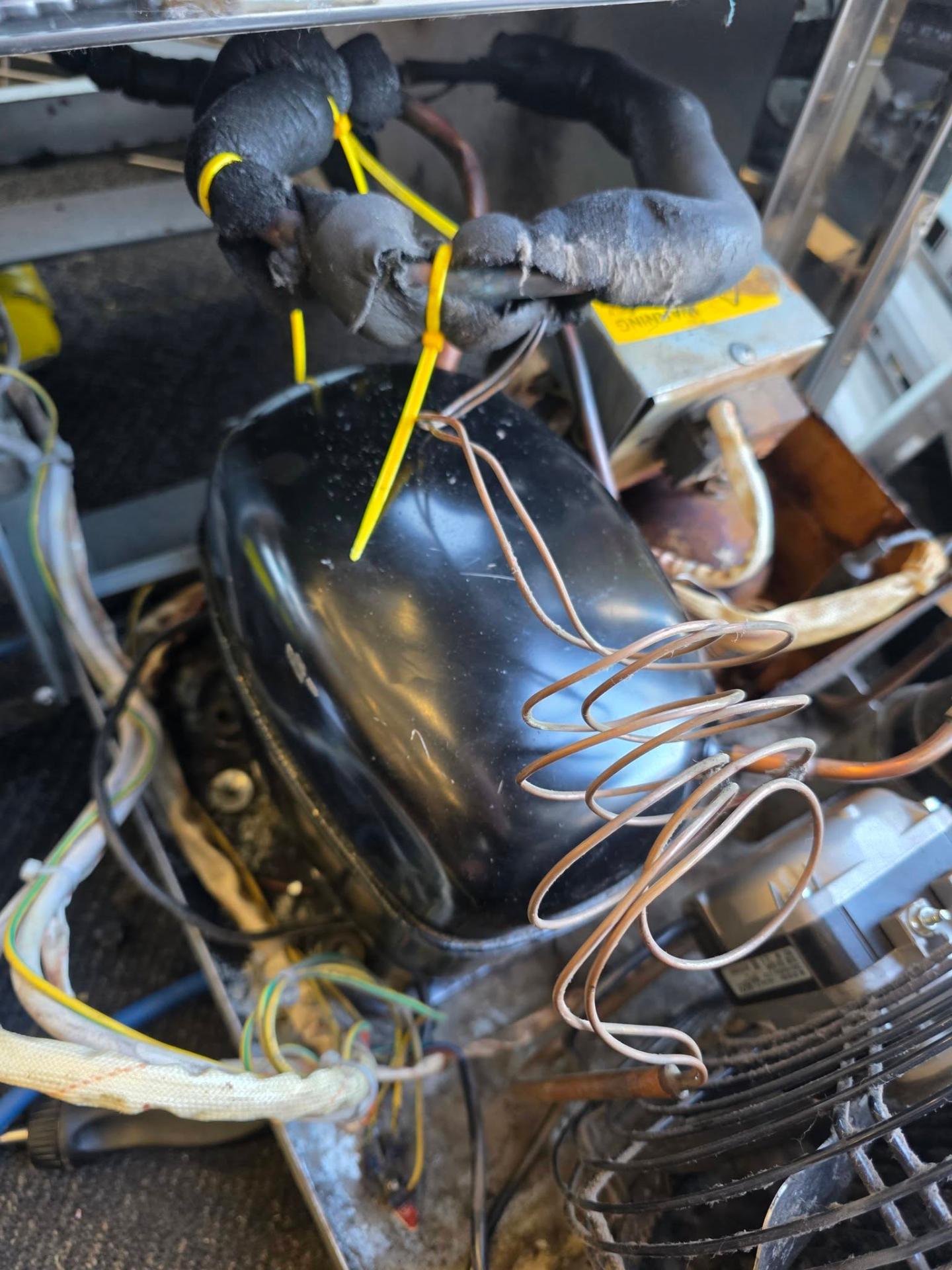 Compressor and condenser coil work